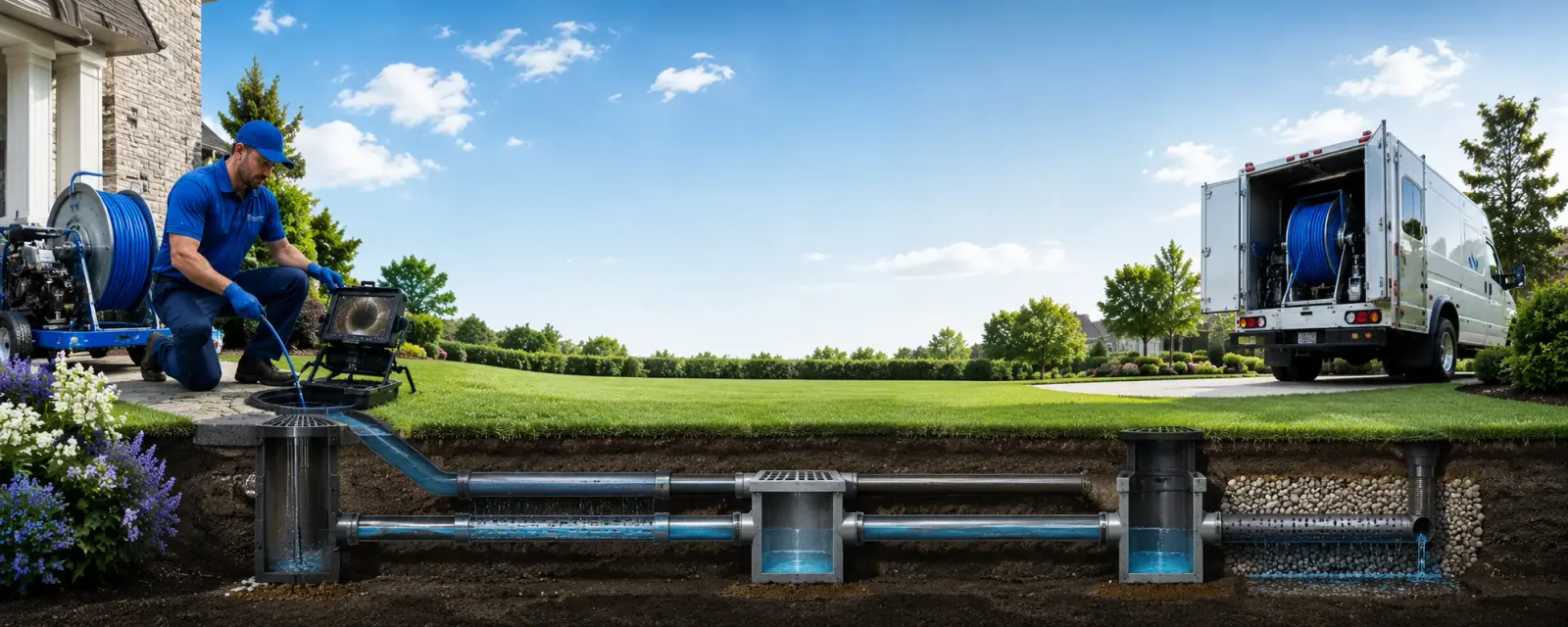 Outdoor drain cleaning information for Bunceton, MO